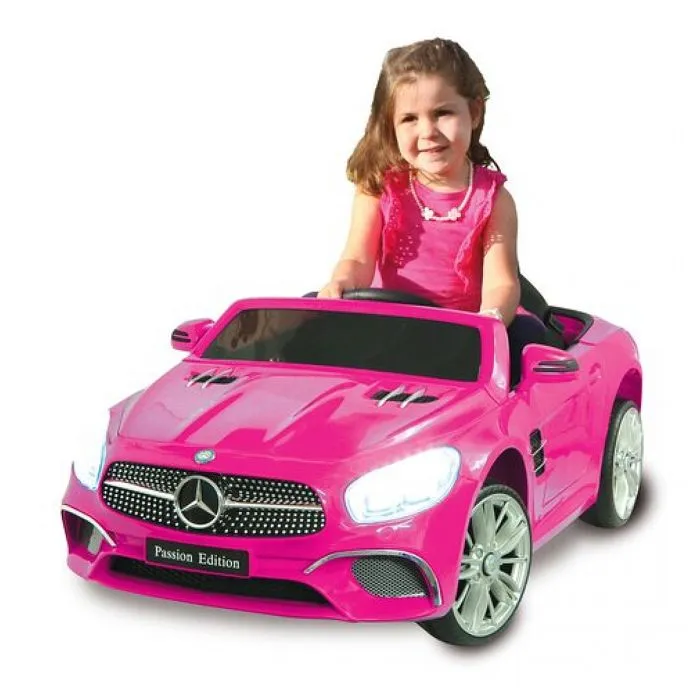 Voiture Électrique Enfant - Jamara - Mercedes-Benz SL 400 - Rose - 12V - Portes et Lumières LED-3