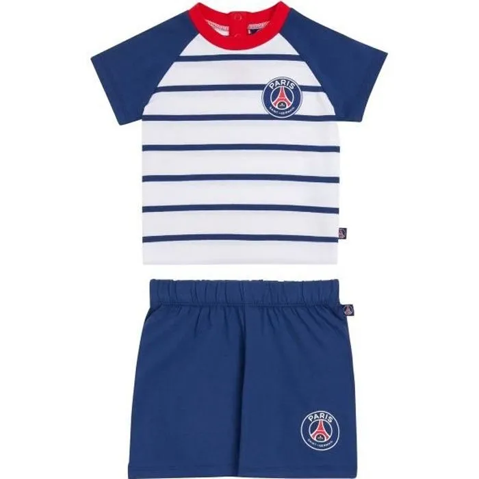 Ensemble bébé PSG T-shirt + short - Collection officielle PARIS SAINT GERMAIN-0