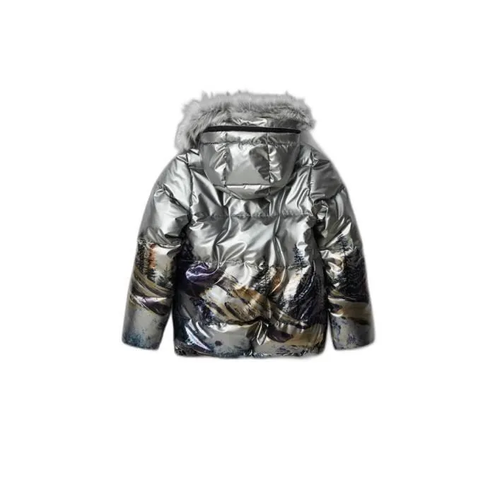 Doudoune fille Desigual Infinito - gris - 11/12 ans-1