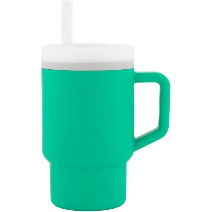 Ma première tasse - INFANTINO - Silicone - Vert sapin-0
