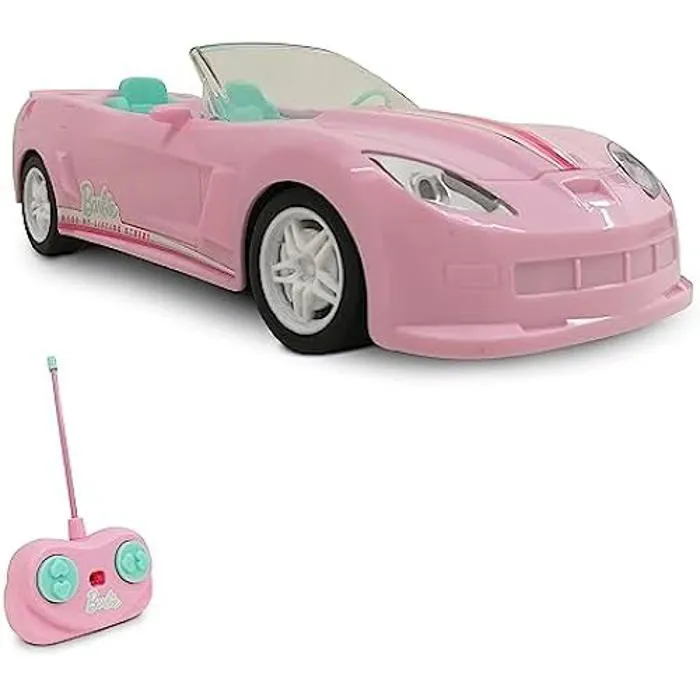 Voiture radiocommandée Barbie Mini Car - Échelle 1:24 - 2.4 GHz - 63758, Rose - MONDO-1