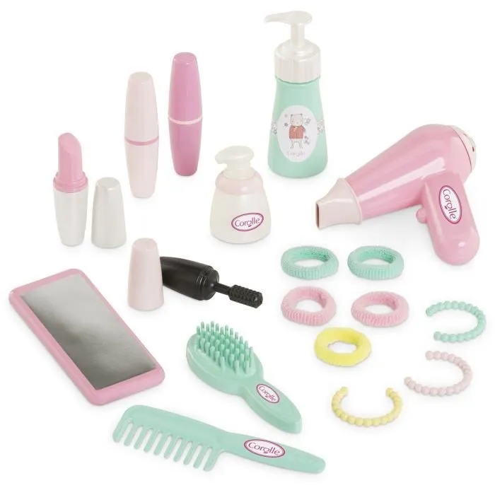 Accessoires poupons - COROLLE - Ma Valise Beauté - 20 accessoires - dès 18 mois-0