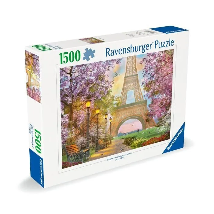 Puzzle 1500 pièces Amour à Paris, Adultes & enfants dès 14 ans, Puzzle de qualité supérieure 80x60cm, 12000694, Ravensburger-4