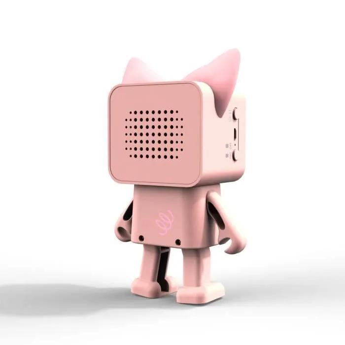 Enceinte Bluetooth - MOB - Cochon Dansant - Rose - Micro-USB - Sans Fil-1