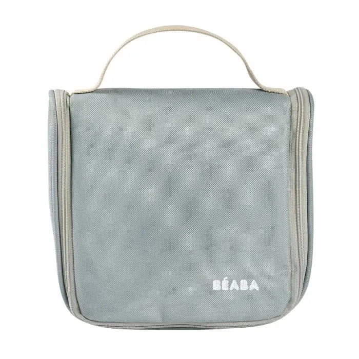 BEABA, Trousse de toilette bébé, nomade, 9 accessoires, vert sauge-2