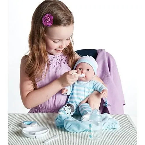 Poupée - JC TOYS - Corps Souple - Bleu-1