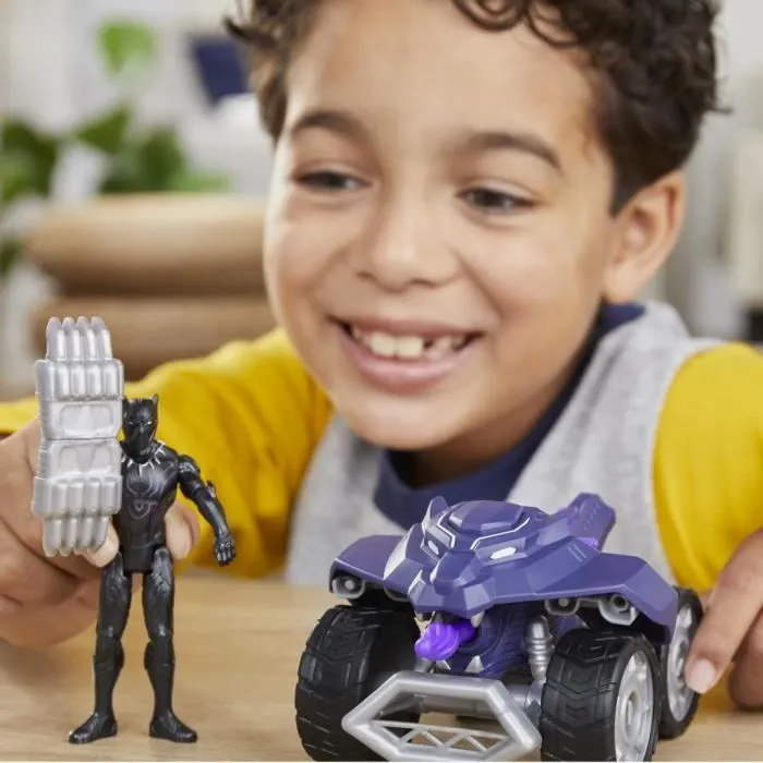 Black Panther VTT Coup de griffes, coffret de véhicule et figurine, Marvel Avengers Epic Hero Series-4