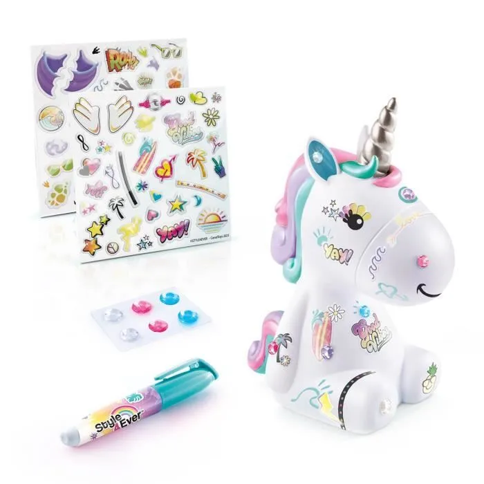Licorne à décorer - CANAL TOYS - STYLE 4 EVER - Fille - Brille dans le noir-1