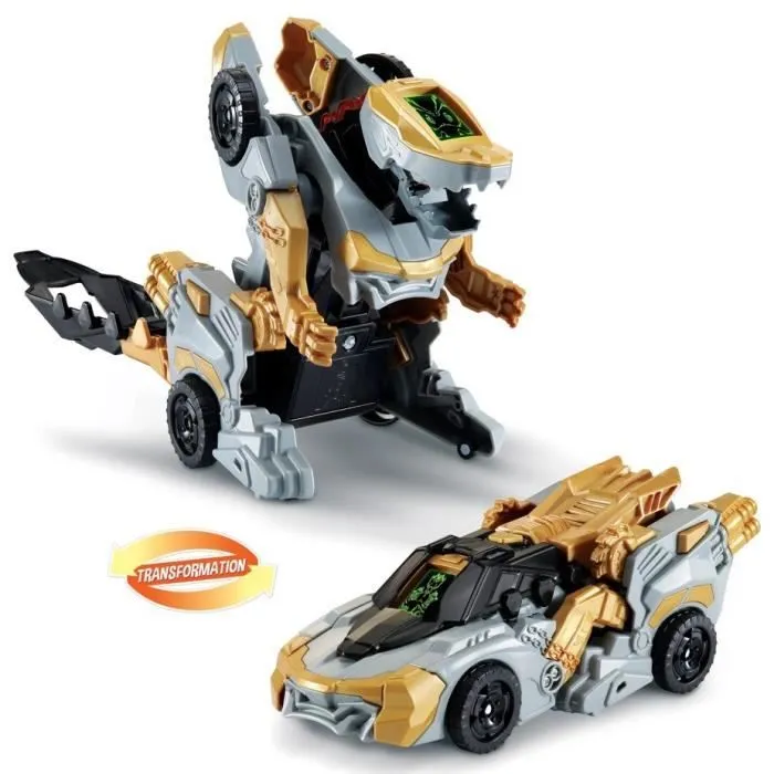 VTECH - Switch & Go Dinos - 1'Click - Vulcanion, Méga Dragon - Enfant - Pile - Marron, noir et gris-2