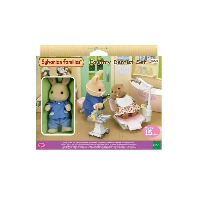 SYLVANIAN FAMILIES - Dentiste et Accessoires - Papa Lapin crème - 14 accessoires inclus-4