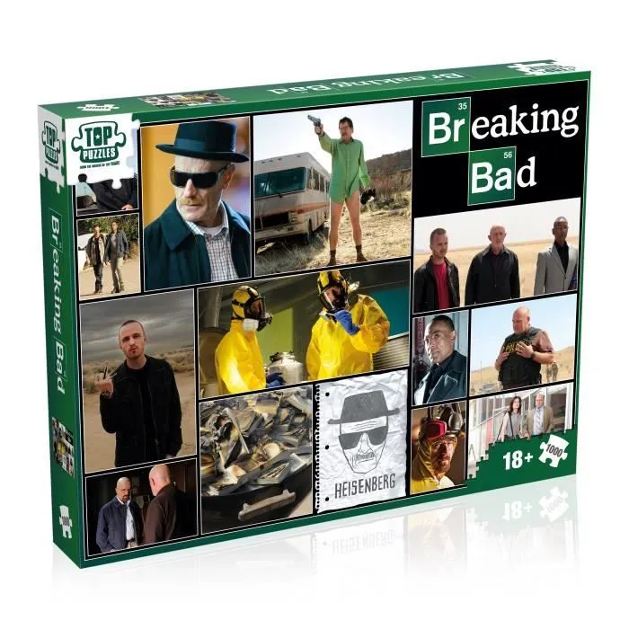 Puzzle Patchwork 1000 pcs - Breaking Bad - ASMODEE - Licence officielle - ImAges cultes de la série-1