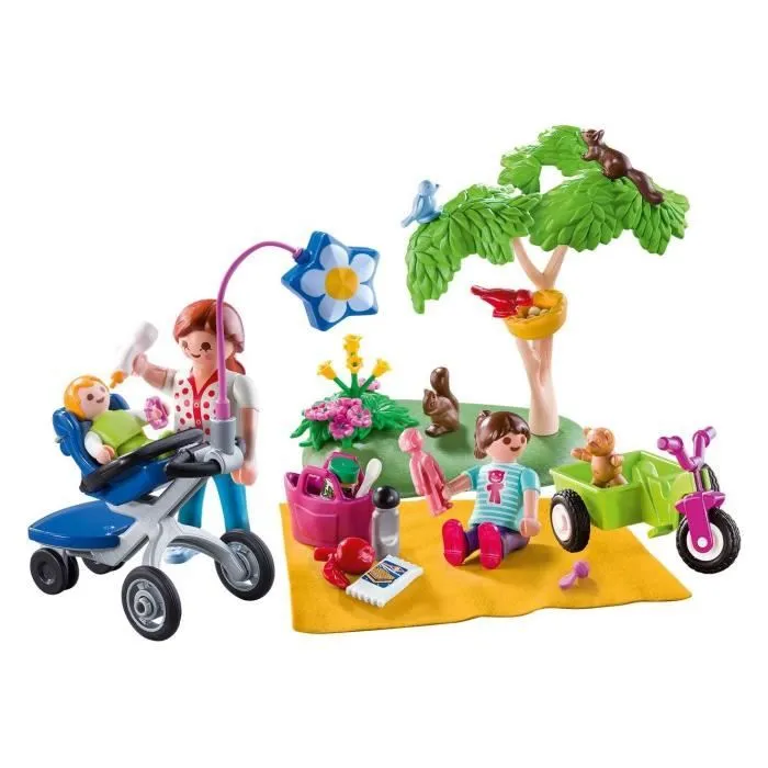 PLAYMOBIL 9103 Valisette Pique-Nique en Famille, Contient 3 personnages et de nombreux accessoires-2