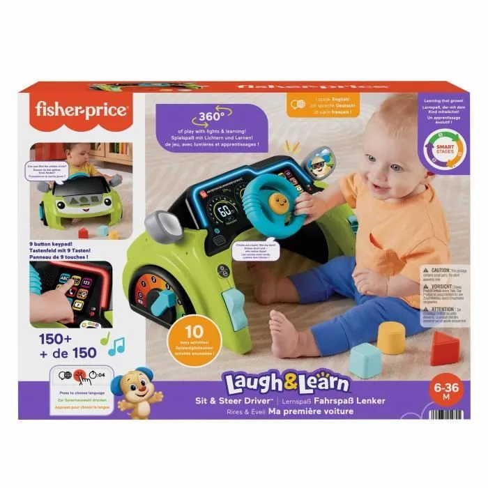 FISHER-PRICE Rires et éveil-Centre d’activités Ma Première Voiture - Fisher-Price - HYR92-6