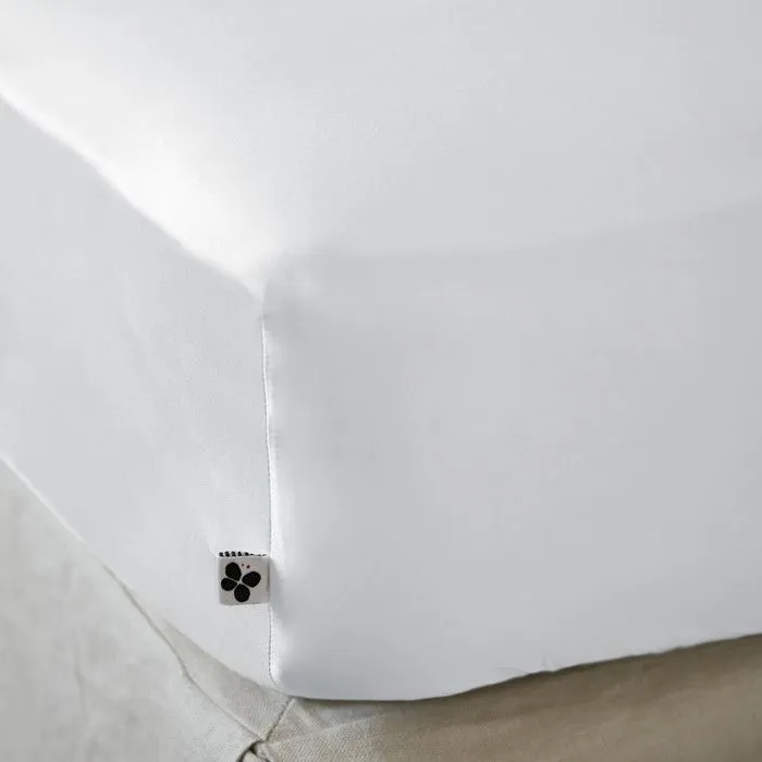 Drap housse "Salomé" Viscose de bambou 120 fils/cm² toutes dimensions - Salomé Chantilly - 160 x 200 cm bonnet de 30 cm-0