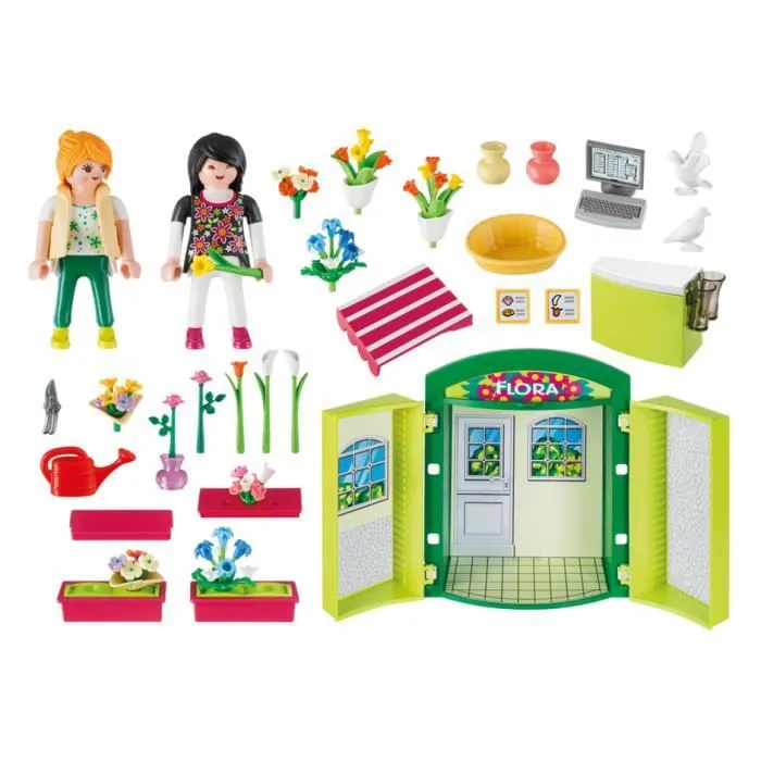 PLAYMOBIL - Coffre Fleuriste - 5639 - Accessoires inclus - Jouet pour enfant de 4 ans et plus-1