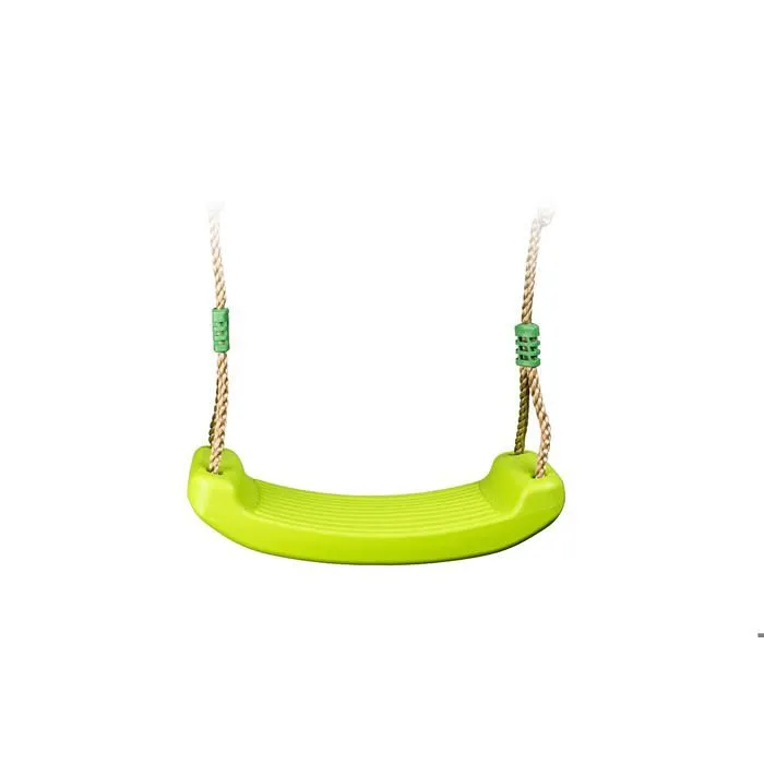 Balançoire - Trigano - Siège en plastique - Vert - 43,5 x 16,5 cm - Cordes réglables UV-1