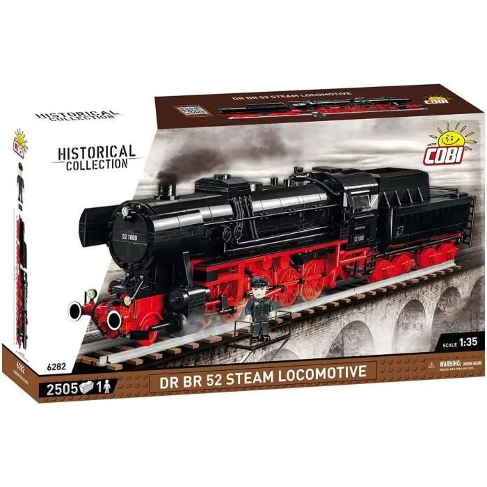 Locomotive à vapeur - COBI - 6282 - Blanc - 500 pièces - À monter soi-même-0