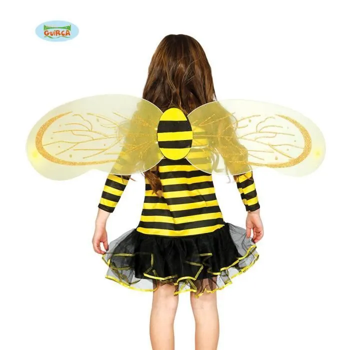 Déguisement Abeille Enfant - Ailes Jaunes 88x22cm - Fille-0