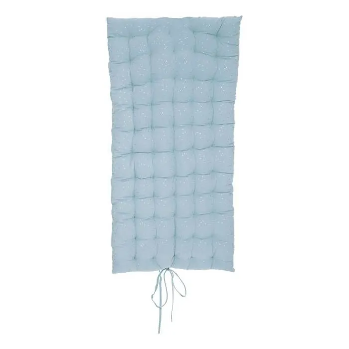 Matelas de sol enfant "Berlingot" - bleu 60x120 cm - Bleu gris - Atmosphera createur d'interieur-0