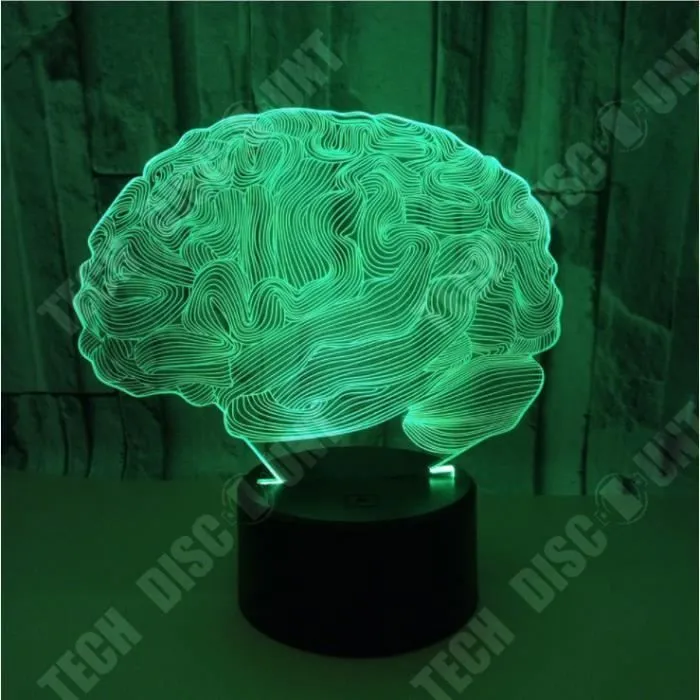 TD® xm12671-3D Veilleuse Cerf 3D Night Light 7 Changement De Couleur À Distance Led 3D Lumière Économie D'Énergie Bébé Sleep-3