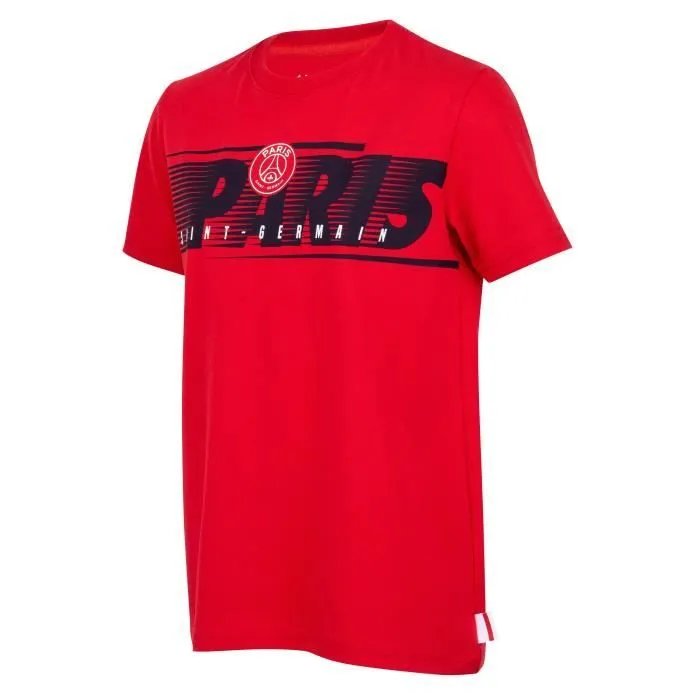 T-shirt enfant - PARIS SAINT GERMAIN - Collection officielle - Rouge - Coton - Manches courtes-2