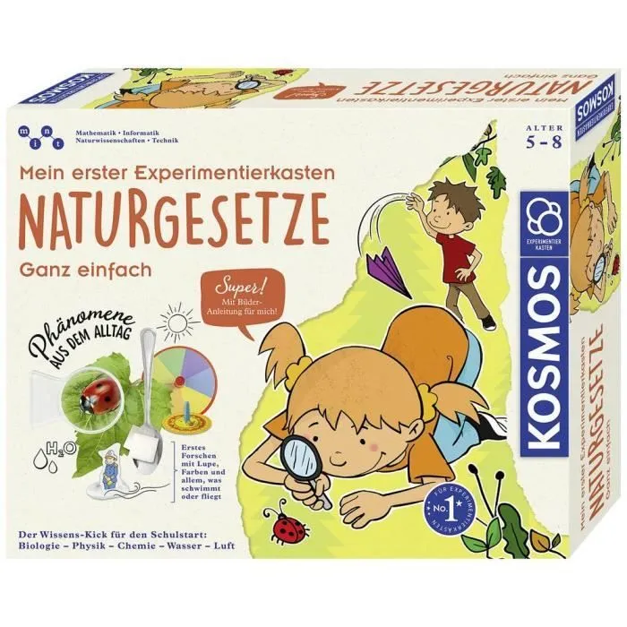 Kosmos 602284 Mein erster Experimentierkasten Naturgesetze Coffret dexpérience à partir de 5 ans-0