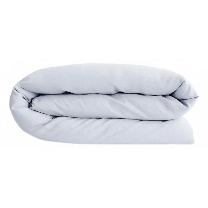 Housse de couette Palace 100% coton teint lavé Vent du sud - Palace Neige - Housse de couette 200 x 200 cm-0