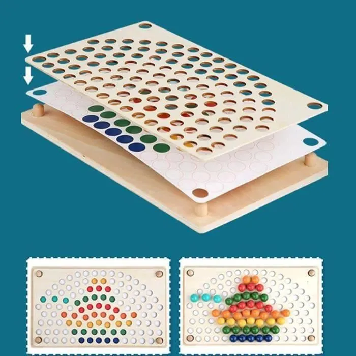 Jeu Montessori 2 3 4 5 - AMOUNE - Jouet en Bois - Motricité Fine - Jouets d'activité et de développement-1