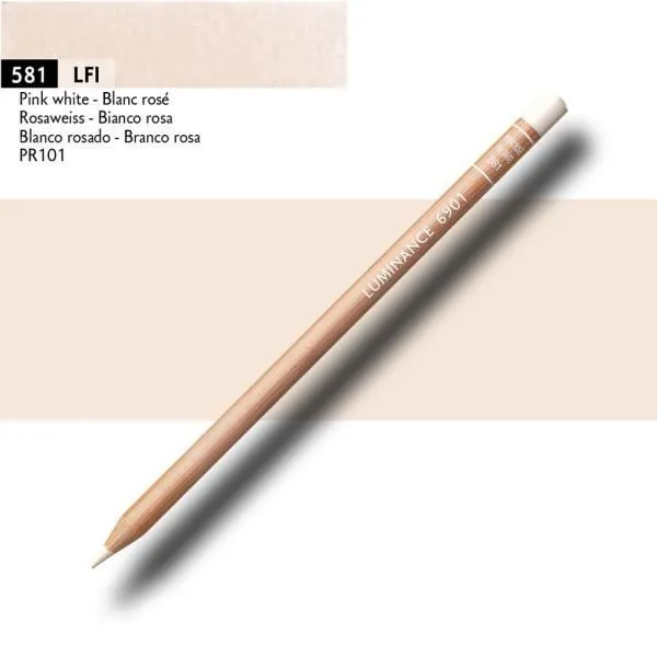 Crayon de couleur - Blanc rosé - Caran d'Ache - Luminance 6901-2