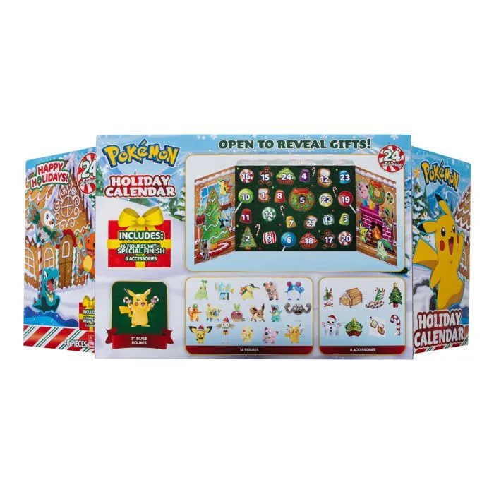 Calendrier de l'avent Jazwares - PKW3066 - Pokemon Calendrier de l'avent Battle Figures Holiday 2023 *Version DE/FR/NL*-2