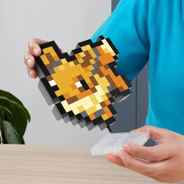 Mega-Pokémon-évoli-Coffret De Construction Rétro Pixel Art 323 Pièces - MEGA Pokémon - HTH78-6