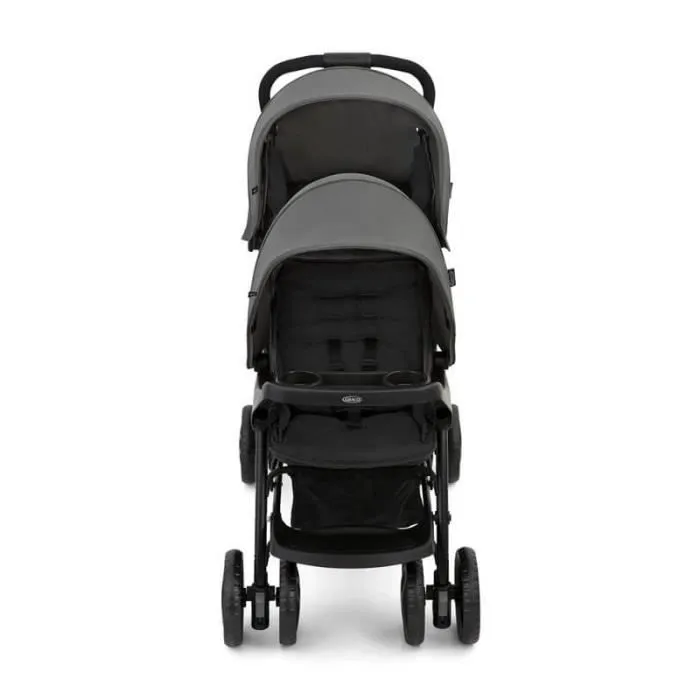 Poussette polyvalente - sport - GRACO - Stadium Duo - 4 roues - Gris - Mixte-0