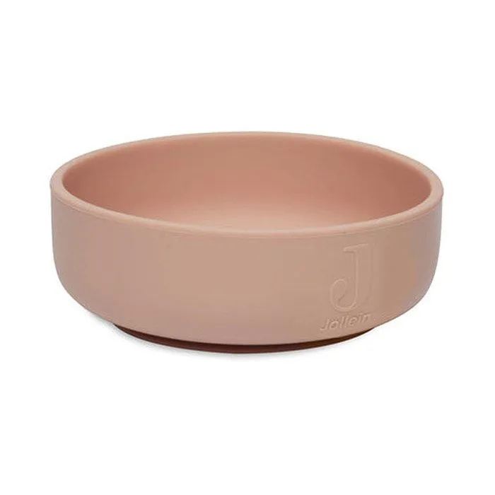 Bol Silicone Rose Pale - Apprentissage repas bébé-0
