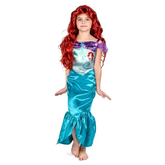 Déguisement Petite Sirène Ariel Classique Fille - LIRAGRAM ESPAÑA, S.L.L. - 7 ans - Noir-3