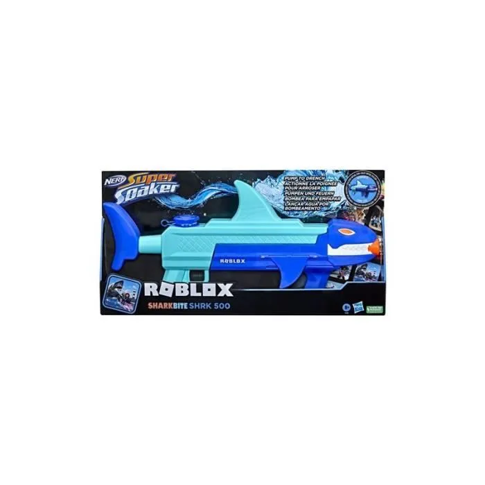 Jeu de plein air Nerf Nerf Super Soaker Roblox SharkBite SHRK 500 Multicolore-0