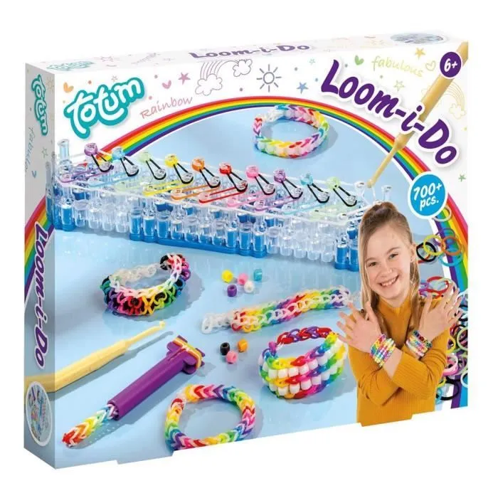 Métier à tisser pour enfant - TOTUM - Loom I Do - Jouet créatif - Blanc - 8 ans et plus-0