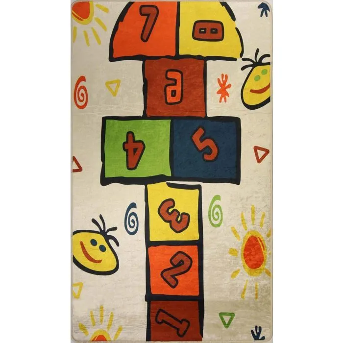 Tapis - MARELLE - Multicolore - 120x160 cm - Antidérapant - Lavable en machine-0