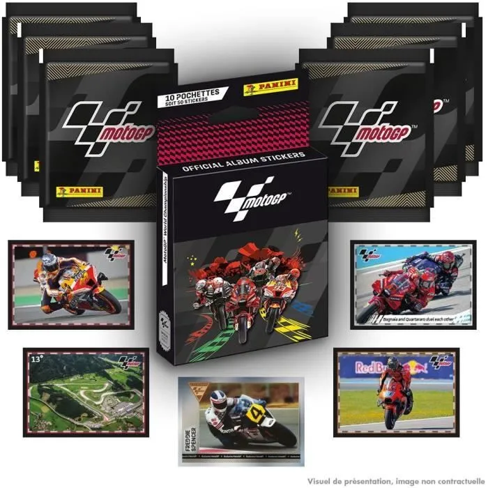 Stickers Moto GP - Collection Panini - Blister 10 pochettes-1