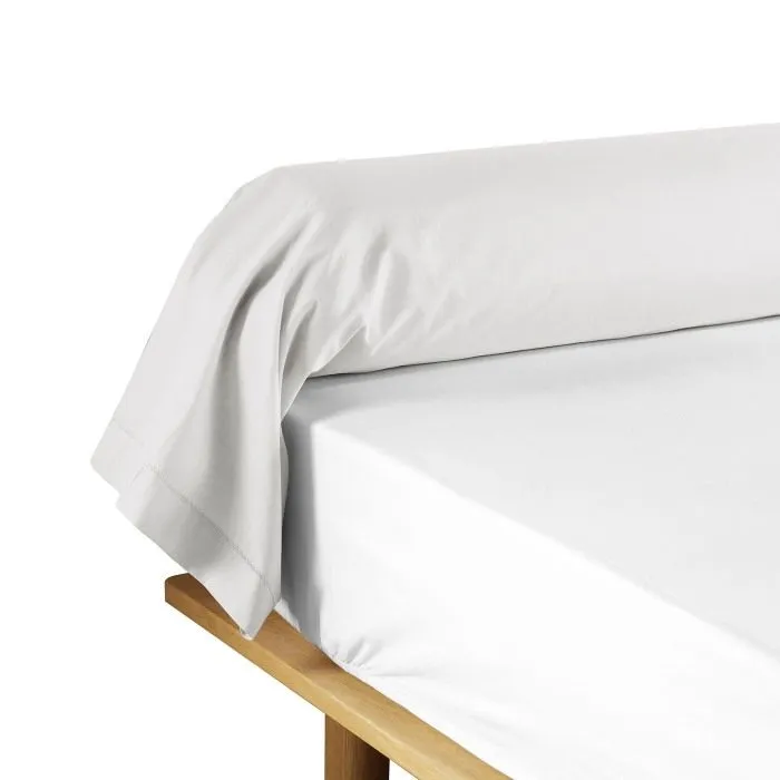 Taie de traversin - DOUCEUR D'INTERIEUR - 85x185 cm - 100% coton - Blanc - OEKO-TEX-0