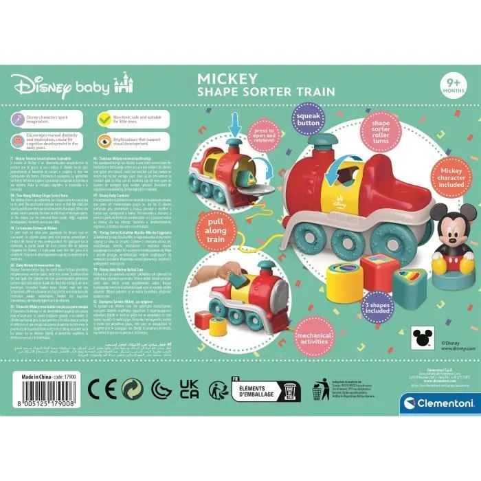 CLEMENTONI - Le train des formes de Mickey-5