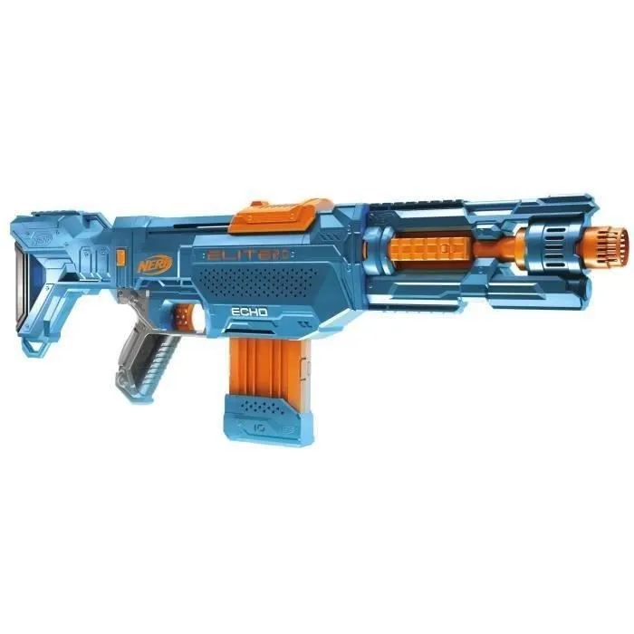 Pistolet Nerf Elite 2.0 Echo CS 10 - NERF - Bleu - Chargeur à clip - 24 fléchettes incluses-1