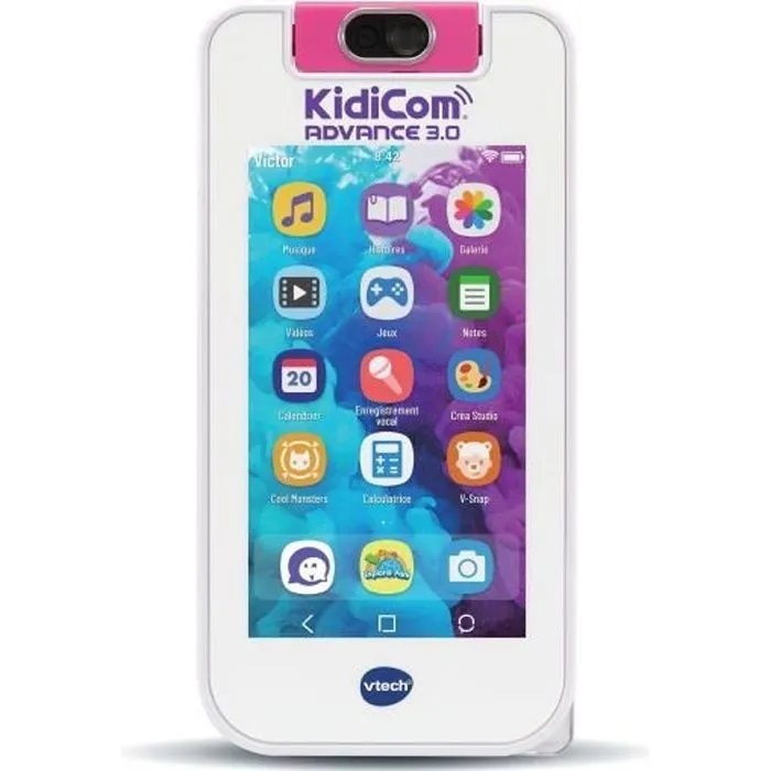 VTECH - KidiCom Advance 3.0 - Blanc - Fonctionnalités High-Tech - Batterie Rechargeable - 6-12 ans-0