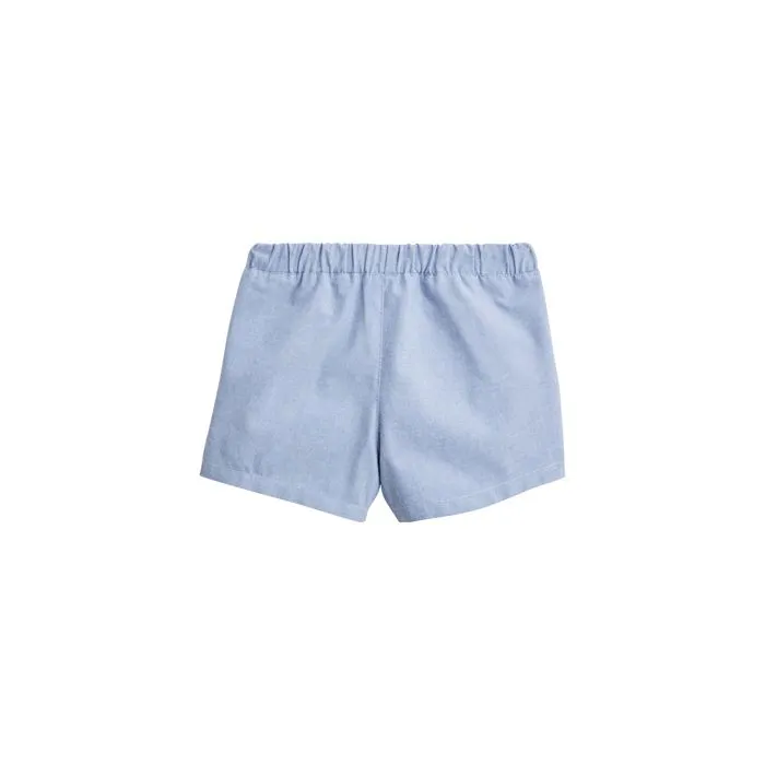 Short bébé - Océan d'amour - Bleu - 100% coton - Taille élastiquée - Fille-1