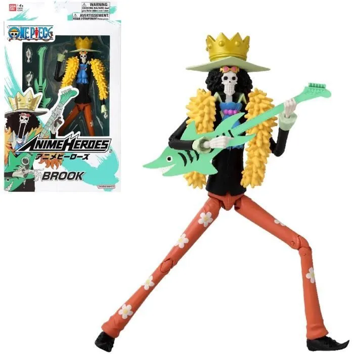Figurine Anime Heroes - Bandai - One Piece - Brook - 17 cm-0