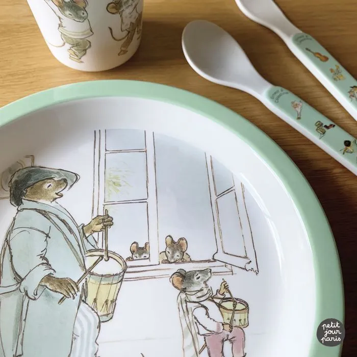 Coffret repas 5 pièces - Petit Jour Paris - Ernest et Célestine - Fille - Blanc - Enfant-3
