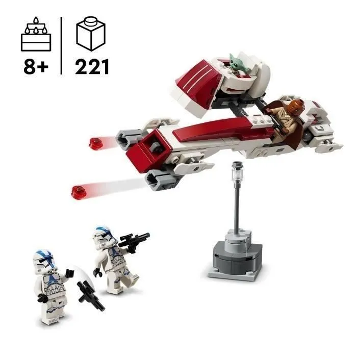 LEGO® Star Wars 75378 The Mandalorian L’évasion en Speeder™ BARC, Set de Construction-1