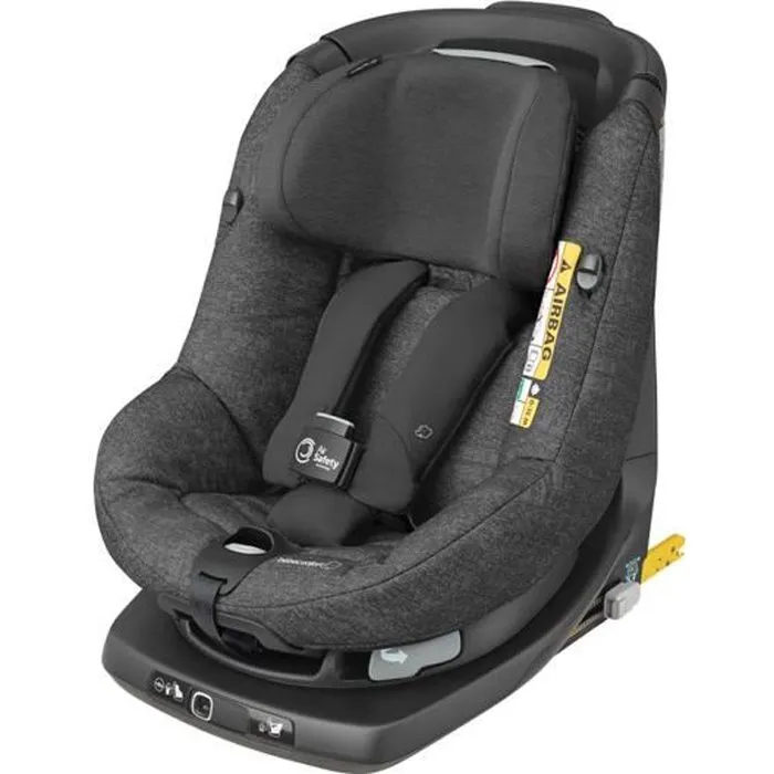 Bebeboutik BEBE CONFORT Siege auto AxissFix Air Group 0 1 Isofix Pivotant i Size Air bags integres de 4 mois a 4 ans Nomad Black