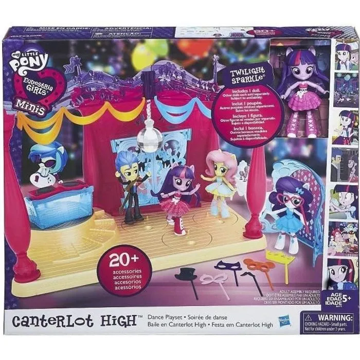 My Little Pony Equestria Girls Minis A à la disco - Hasbro - Jouet pour enfant - Plus de 20 accessoires-0
