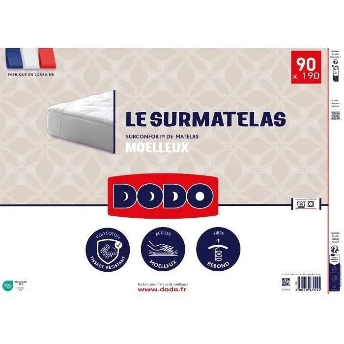 Surmatelas DODO - 90x190 cm-2