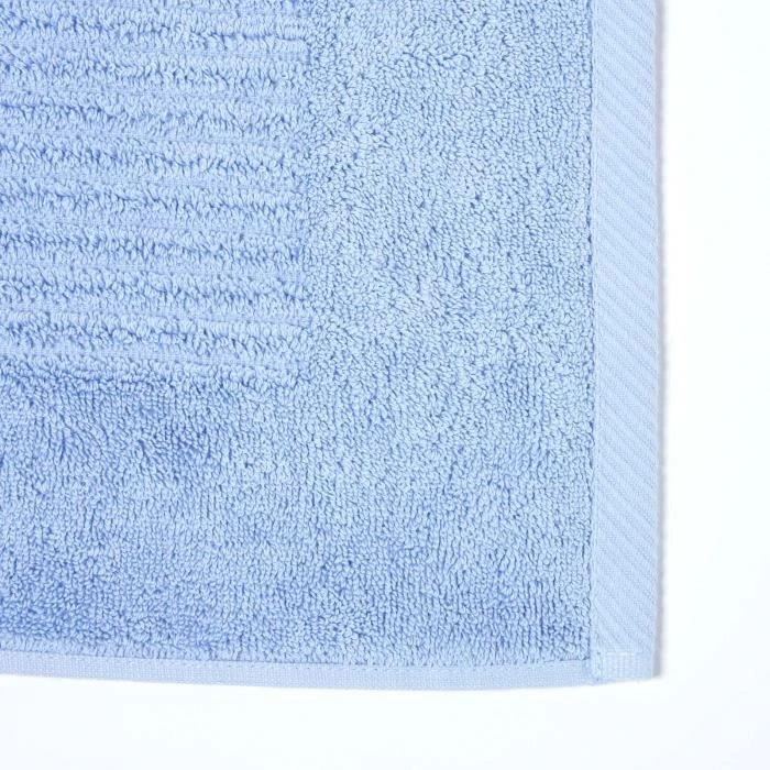 Tapis de Bain Uni - HOMESCAPES - Bleu Ciel - 100% Coton Turc-3